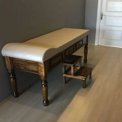 Ahşap Çekmeceli ve Eskobalı Muayene Masası Eskitme