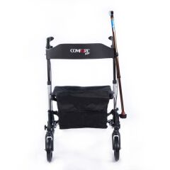 Comfort Plus Dm9102 Lüx Alüminyum Rolatör Yürüteç çantalı oturma özellikli