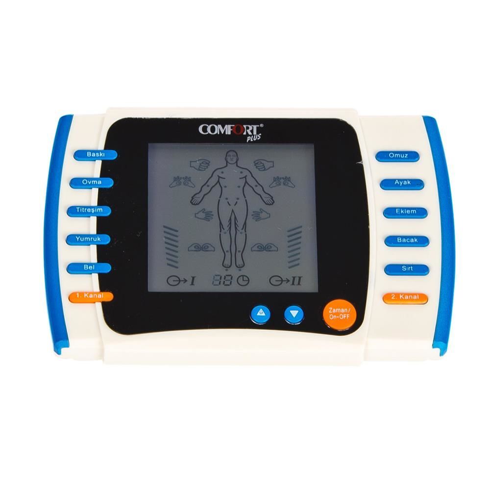 Comfort Plus DM-214 Konuşan 2 Kanallı Tens Cihazı (Terlikli ve Adaptörlü)