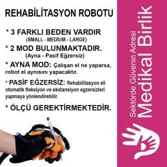 Syrebo Yetişkinler İçin El Rehabilitasyon Robotu C10 Çift Eldiven HER İKİ EL İÇİN