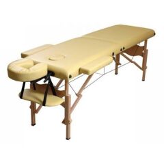 KRAUSTMANN 2 Parça Ahşap Katlanır Masaj Masası İthal Sarı  SMT-WT028S