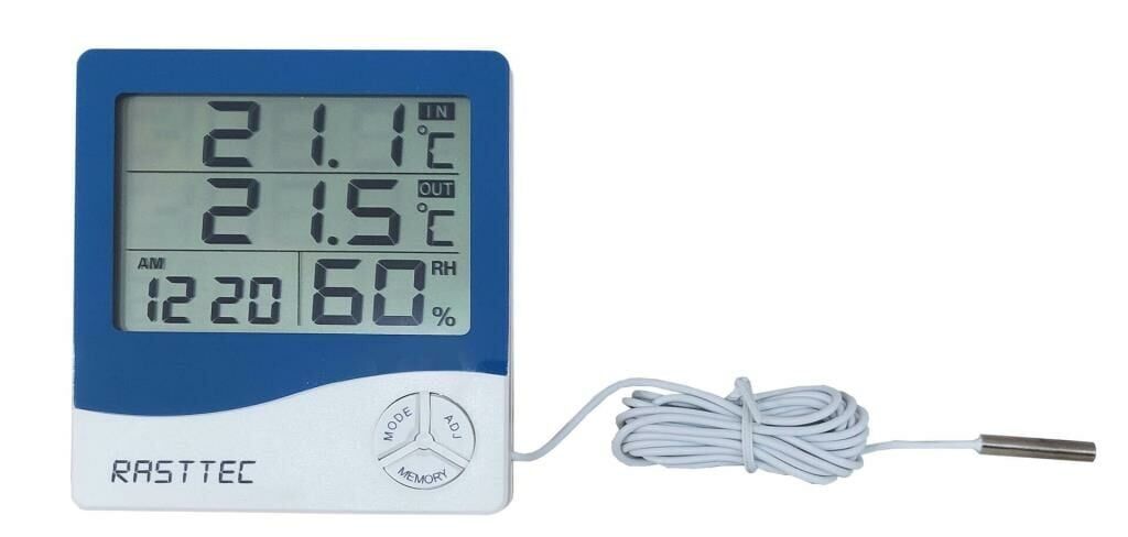 Isı ve Nem Ölçer - İç ve Dış Sıcaklık İle Nem - TK0602 - RASTTEC